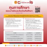 ประกาศวิทยาลัยนวัตกรรม เรื่อง การจัดสรรทุนการศึกษาแบบบางส่วน ระดับบัณฑิตศึกษา ภาคการศึกษาที่ 1 ปีการศึกษา 2569